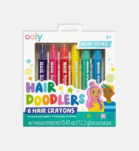 Ooly Hair Doodlers 6-piece Hair Crayons Set, Packshot View Ooly Hair Doodlers 6-piece Hair Crayons Set, Packshot View