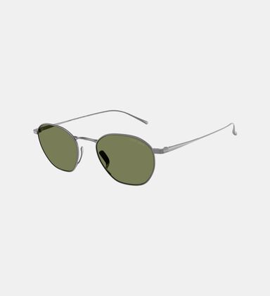 Square Full-rim Titanium Sunglasses 51