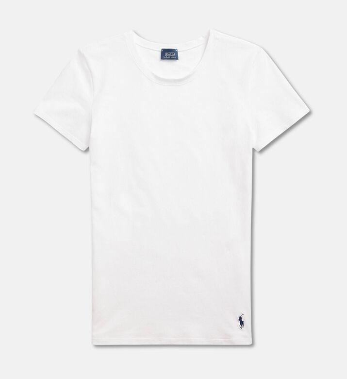 Polo by Ralph Lauren Crewneck Short-sleeve T-shirt, White, L, Packshot View
