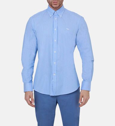 Stripe Long Sleeve Cotton Shirt