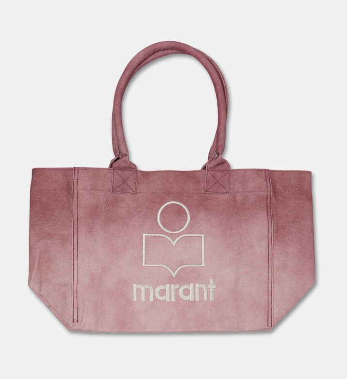 Isabel Marant Logo-embroidered Suede Tote Bag, Red, Packshot View