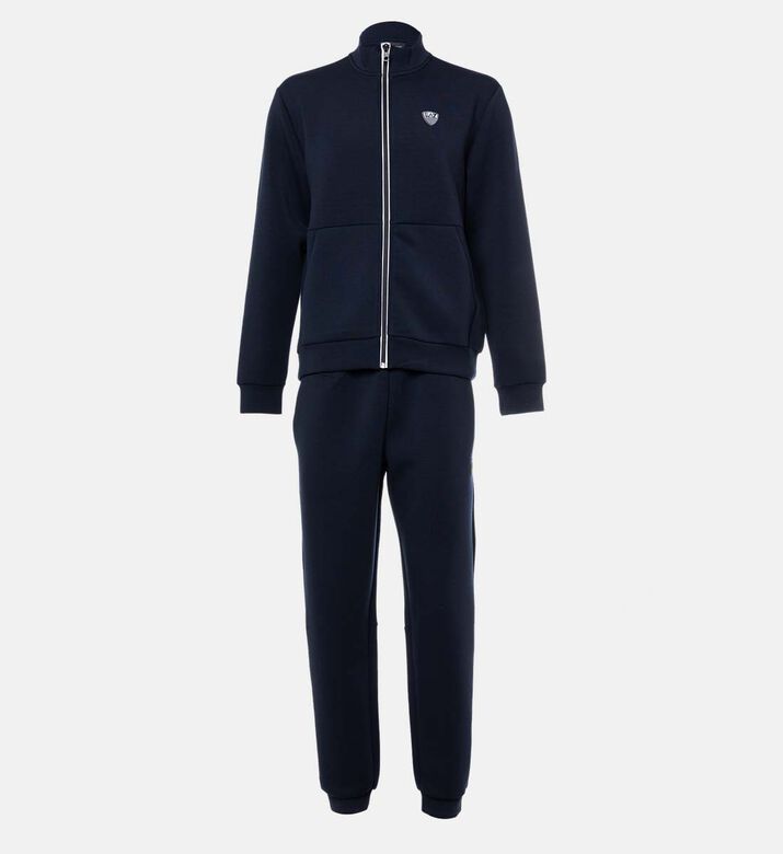 طقم طويل الأكمام بسحاب إغلاق