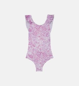 بدلة سباحة قطعة واحدة بطبعة بيزلي