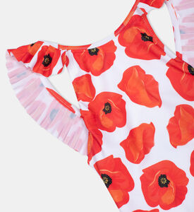 Poppy Pleated One-piece Swimsuit