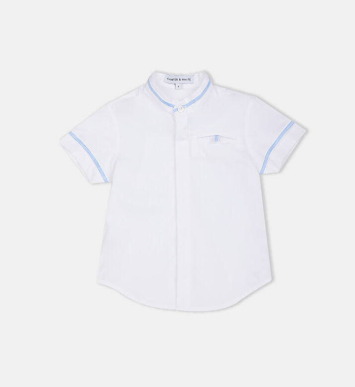 Classic Button-down Contrast Piping Shirt