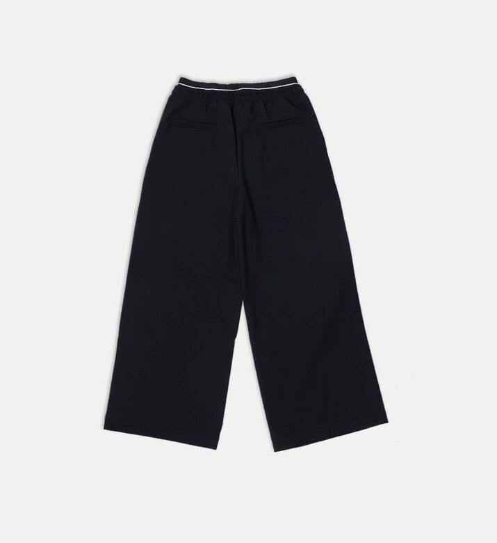 Elastic Waistband Wide-leg Pants