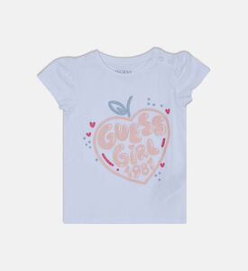 تيشيرت قصير الأكمام بطبعة شعار