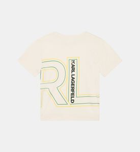 تي شيرت من القطن العضوي بشعار موسمي