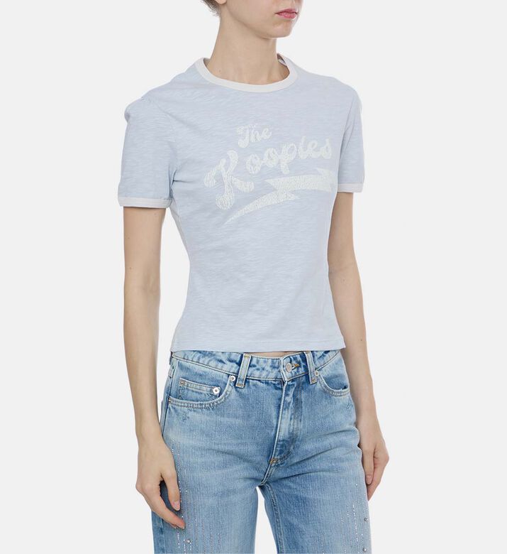Graphic Logo-print Ringer Trim Short-sleeve T-shirt