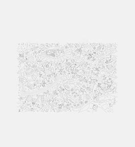 ملصق كبير للتلوين عن الكون