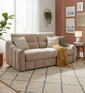 Home Deco and More Carlo Sofa Bed, Brown, Packshot View