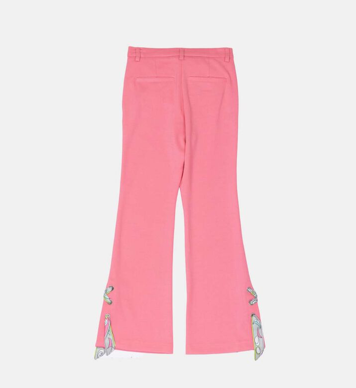 Ribbons Details Flared Trousers