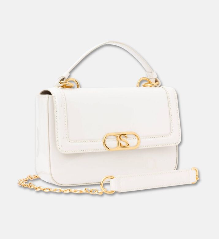 Luisa Spagnoli Inante Gold-tone Hardware Bag, White, Packshot View