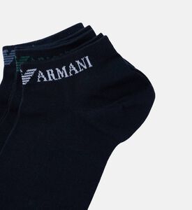 Logo-embroidery Elastic Band Socks