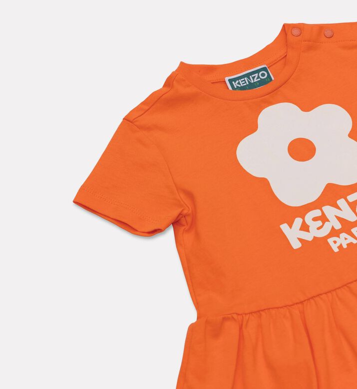 Kenzo Floral Logo Printed Jersey Dress, Packshot View