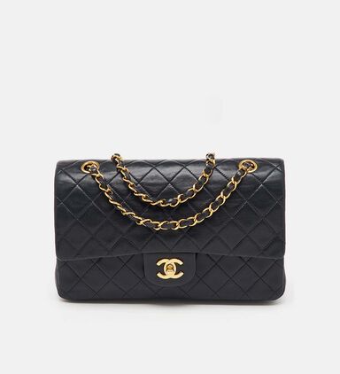 Chanel Quilted Leather Medium Classic Double Flap Bag Preowned