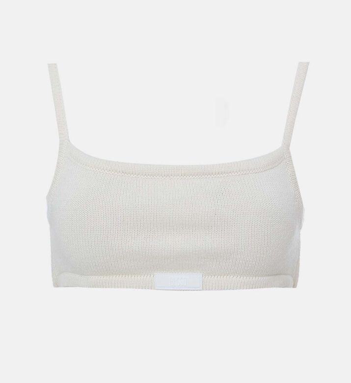 Knit Open Back Crop Top