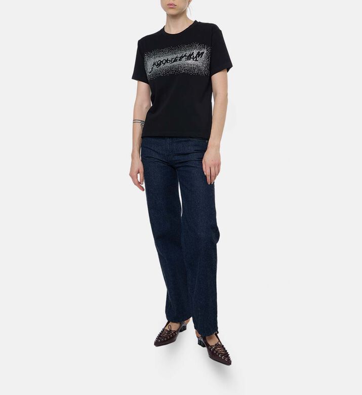 The Kooples Elongated Seam Wide-leg Jeans, Model View