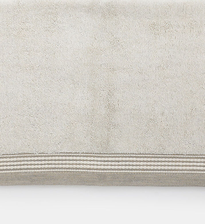 منشفة تيري من القطن والكتان من لينو