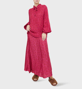 Printed Long Straight Skirt