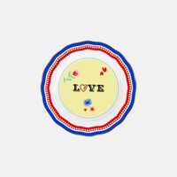 Mamma Mia Love Dessert Plate - 22 Cm