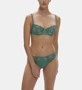 Saga Embroidered Half Cup Bra