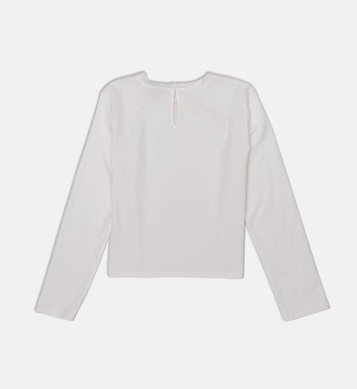 Knit Crewneck Long-sleeve Top