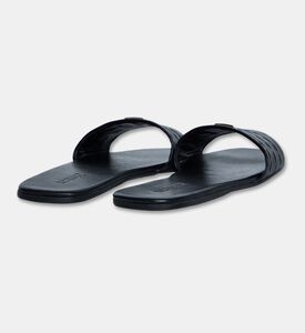 Schutz Single Strap Leather Slide Sandals, Packshot View