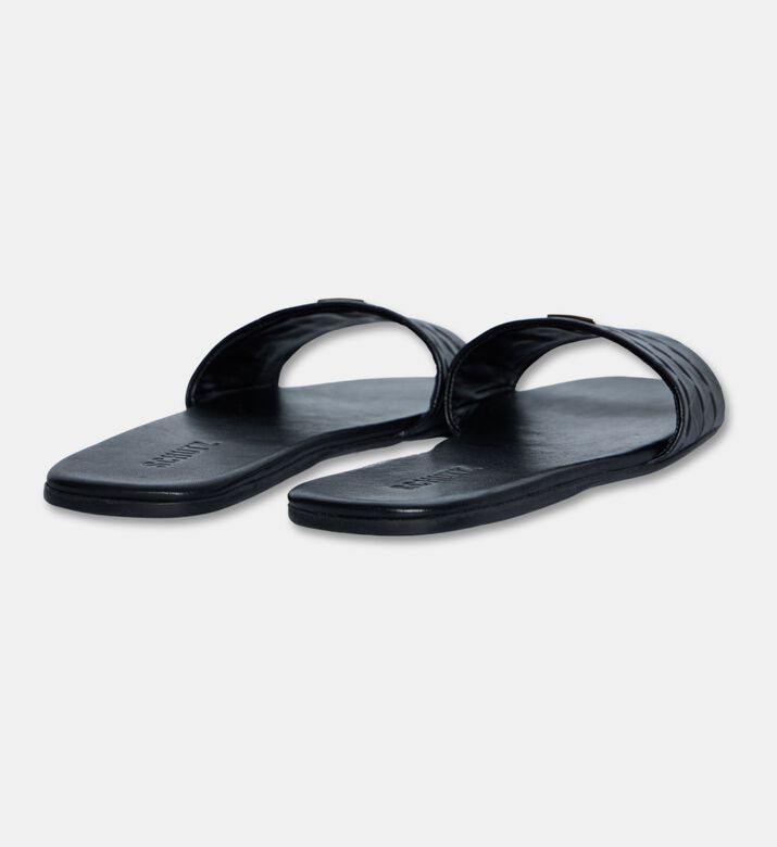 Schutz Single Strap Leather Slide Sandals, Packshot View