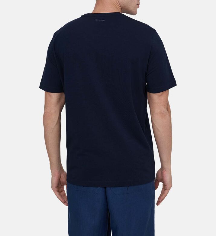 تيشيرت قطن بياقة دائرية