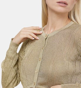 Metallic Cropped Cardigan Metallic Cropped Cardigan