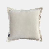 Crest Embroidered Bead Cushion