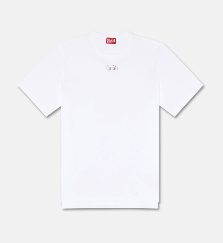 Diesel T-adjust-od Organic Cotton T-shirt, White, S, Packshot View