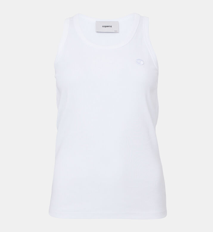 قميص سادة بدون أكمام قطني بلوغو