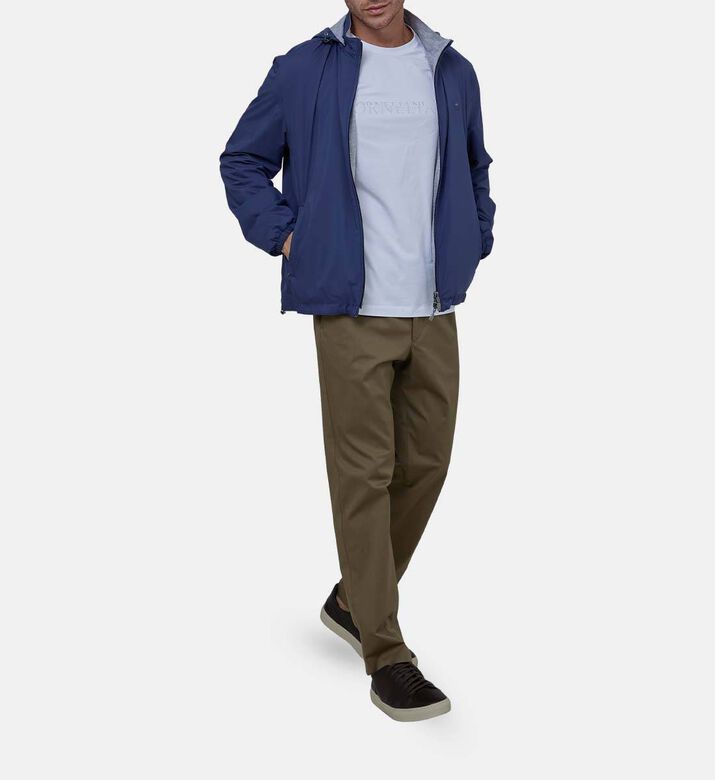 تيشيرت جيرسيه بياقة مستديرة مطاطي