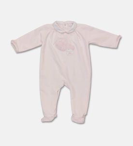 My First Collection Heart-appliqu&eacute; Long-sleeve Rompersuit, Packshot View