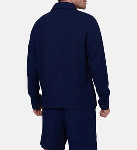 قميص ميليان إنديغو طويل الأكمام