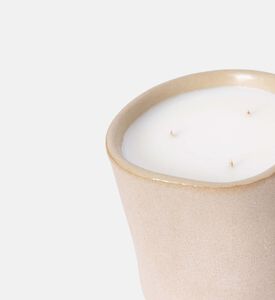 شمعة معطرة كبيرة بتصميم متموج برائحة توفي