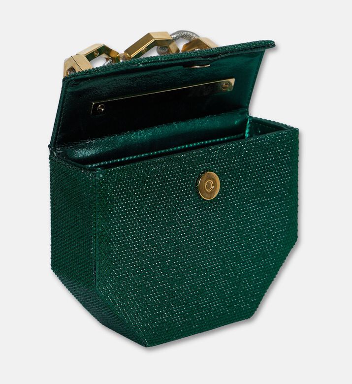 Gedebe Bag Lame Crystal, Green, Packshot View