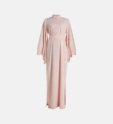 Crepe Plain Maxi Dress