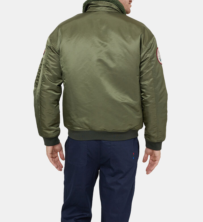 Detachable Collar Bomber Jacket