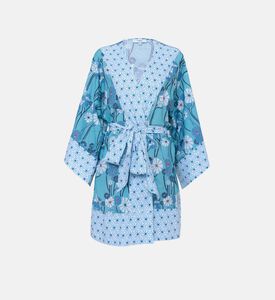 Osaka Cotton Floral-print Short Kimono