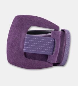 Luisa Spagnoli Dacelide Wide Oversized Cut-out Buckle Suede Belt, Packshot View