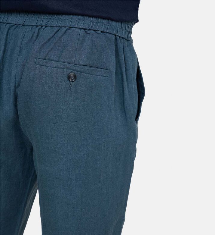 Vince Casual Drawstring Closure Pants, Teal, Xl, Model View