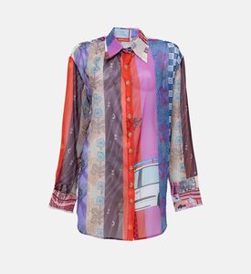 Sanaa Chiffon Printed Shirt