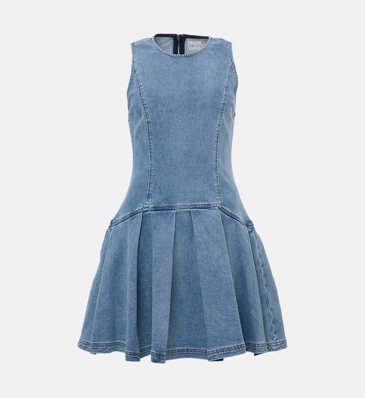 Drop-waist Structured Dress