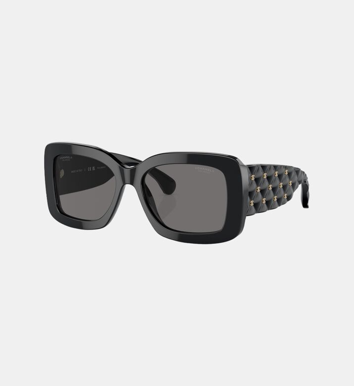 Acetate Square Frame Sunglasses