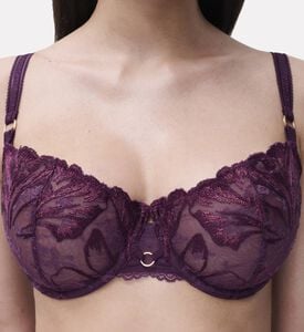 Chantelle Embroidered Half-cup Underwired Bra, Model View