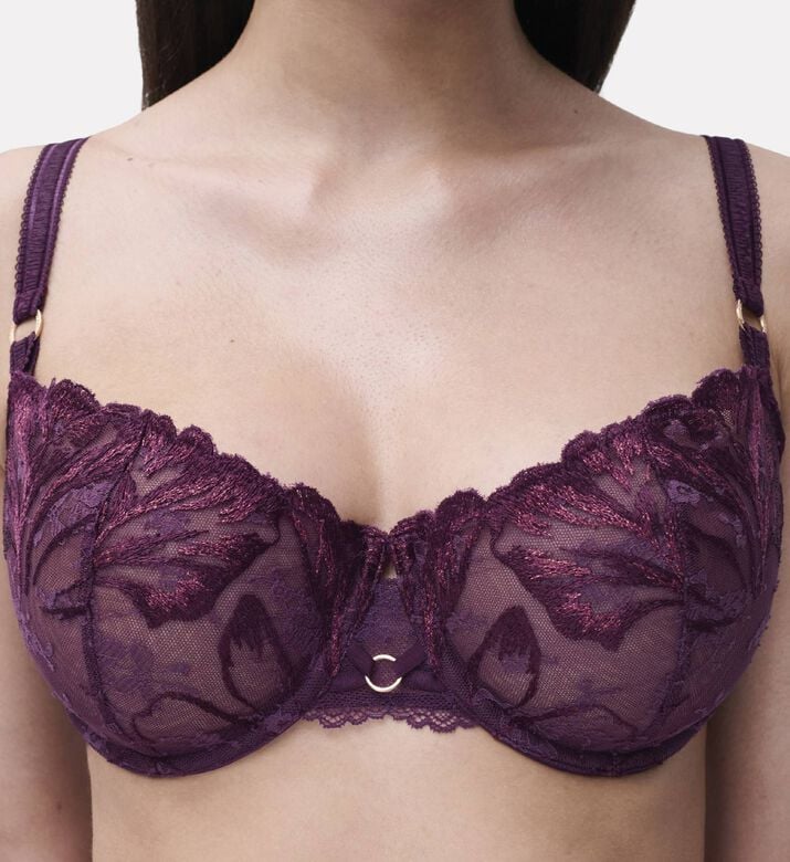 Chantelle Embroidered Half-cup Underwired Bra, Model View
