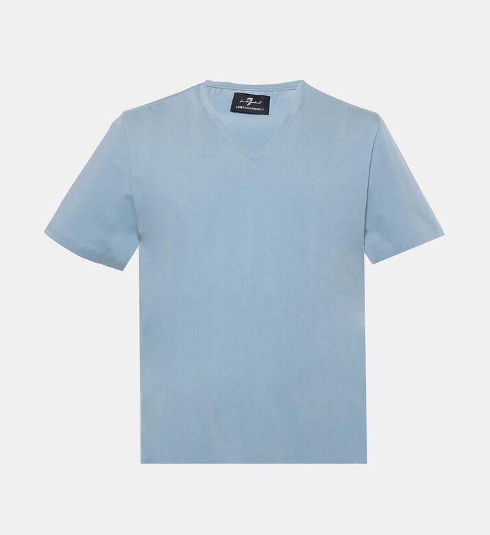 Cotton Short-sleeve V-neck T-shirt
